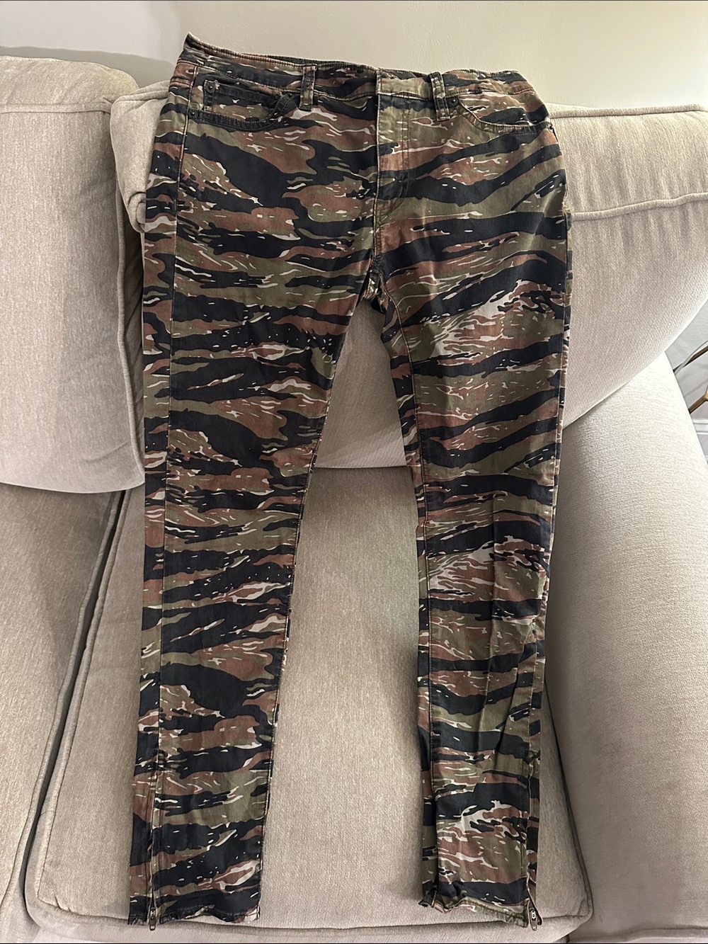 Denim & Supply Ralph Lauren Camouflage skinny Pants - Green/Brown/Black- vintage